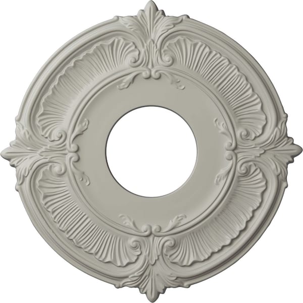 Ekena Millwork Attica Ceiling Medallion (Fits Canopies up to 3 1/2"), 12 3/4"OD x 4"ID x 1/2"P, Pot of Cream CM12ATPCF - main